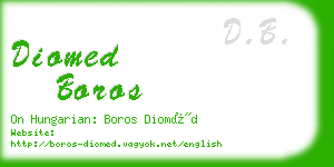 diomed boros business card
